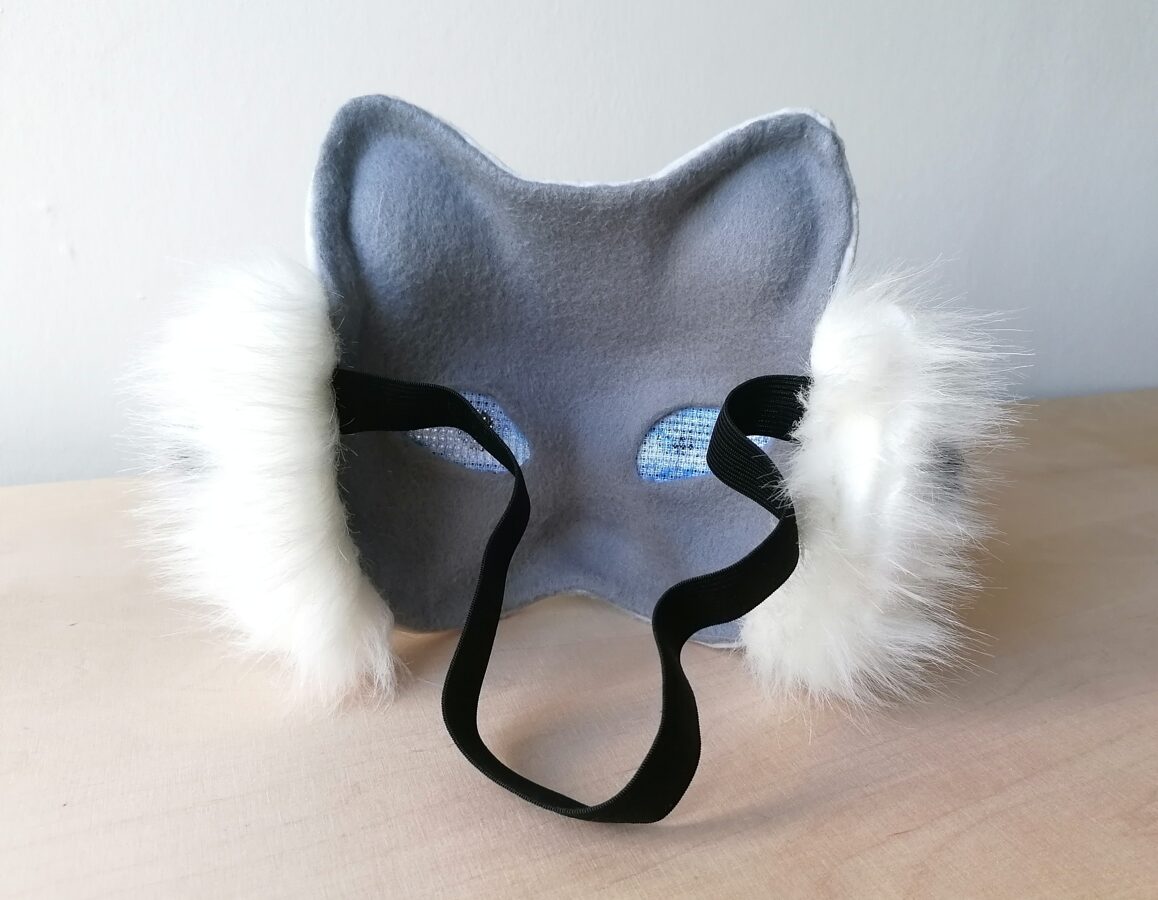 Therian Snow Leopard mask. OOAK.
